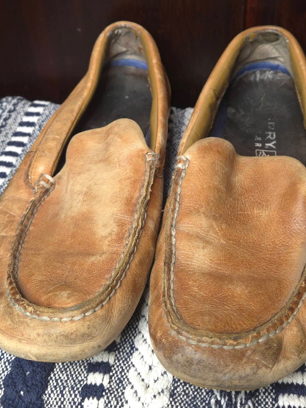 Sperry Top-Sider Men’s Size 11 M Brown Leather Slip-On Driving Loafers Moc Toe